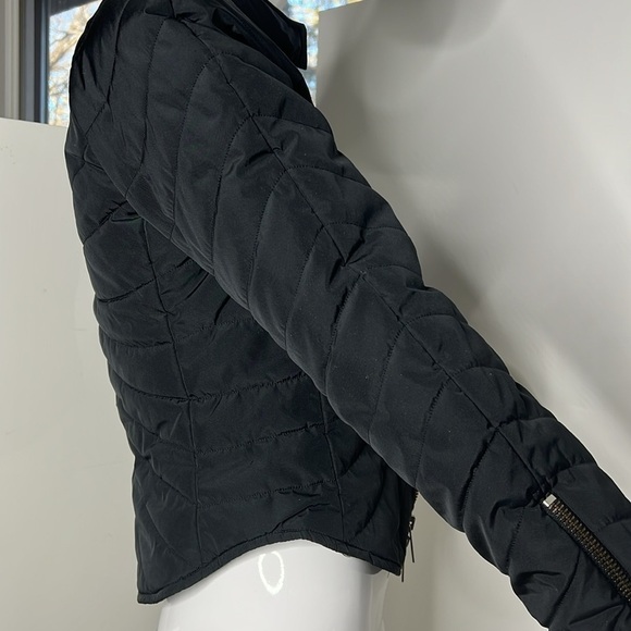 Emporio Armani Sz 40 US 6 Fitted Double Zipper Puffer Jacket - Picture 5 of 10